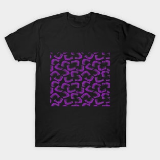 Pattern jagged purple T-Shirt